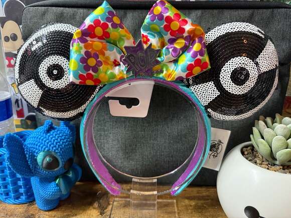 Disney Accessories - Disney Parks Pop Century Resort Minnie Mouse Sequin Record Ears Headband